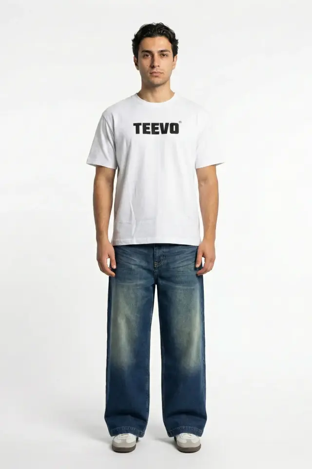 TEEVO Baskılı Oversize Tişört