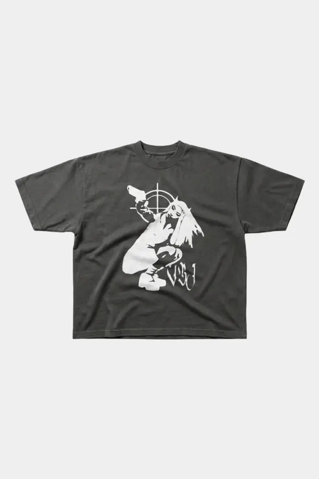 TEEVO TARGET GIRL PREMIUM BOXY FIT T-SHIRT